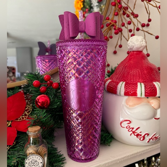 SOLD🌷💐 STARBUCKS pink magenta Valentine’s Day jeweled taffy tumbler ✨ - Picture 11 of 17